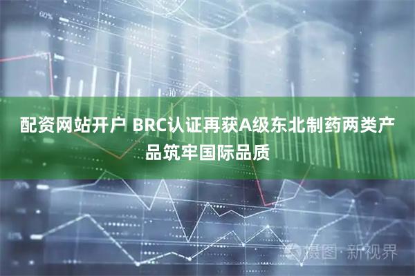 配资网站开户 BRC认证再获A级东北制药两类产品筑牢国际品质